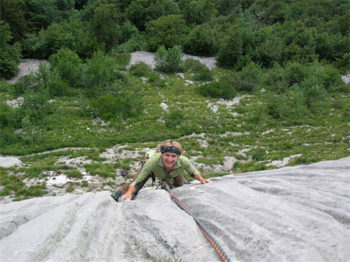Limestone Mont Blanc climbing