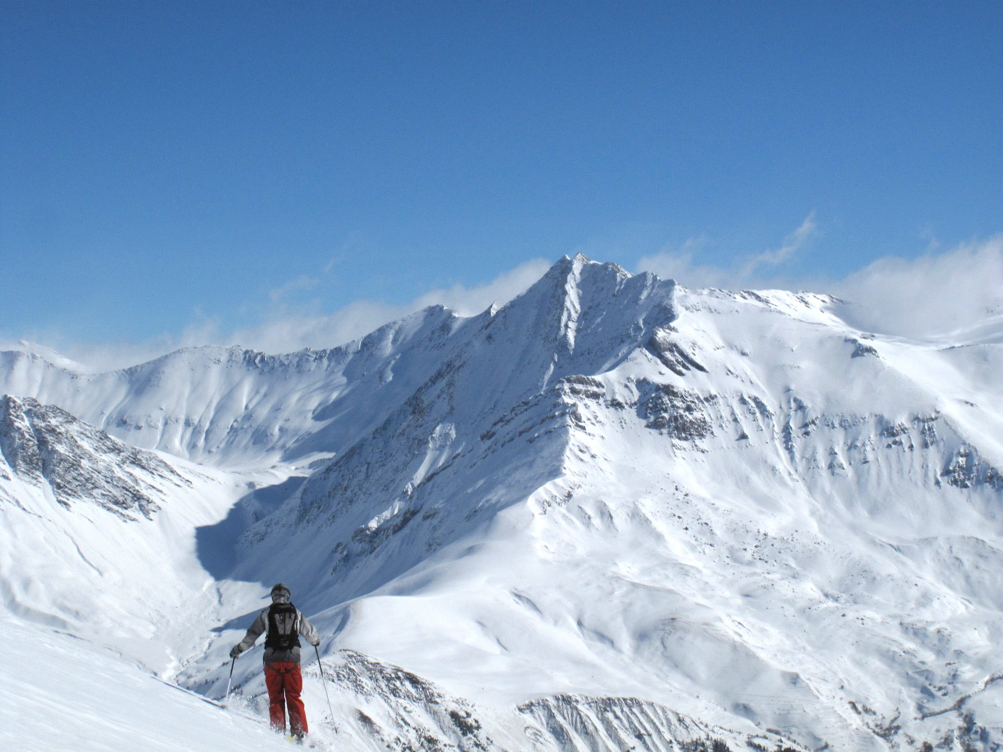 Heading out at La Grave