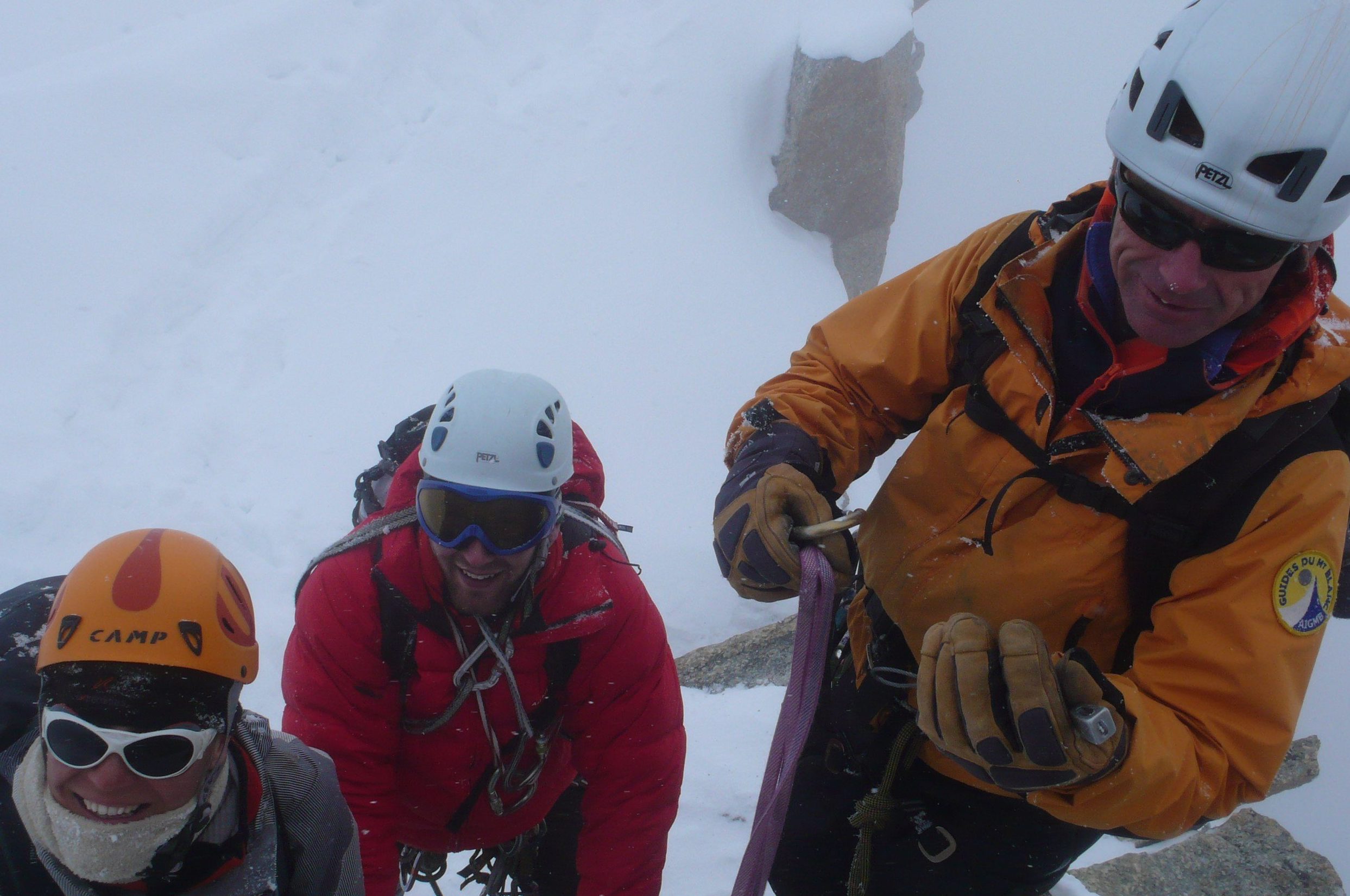 Group on the Cosmiques Arete, Chamonix